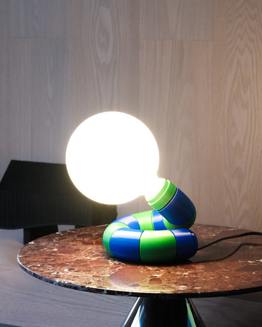 Tube Desk Lamp (Blue & Green)
